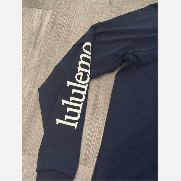Lululemon Layered Long Sleeve TShirt Tennis Club True Navy Performance 4 - Picture 6 of 8